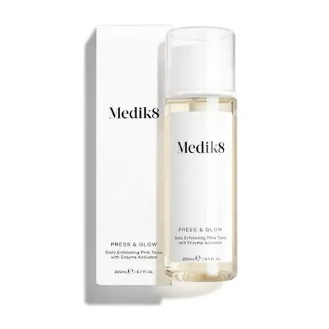 MediK8 Press & Glow, Daily exfoliating PHA Tonic 200ml